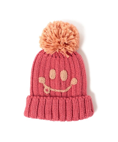 BEAMS mini（ビームスミニ）の「BEAMS mini / スマイル ニット ポンポン ワッチ 23FW（ニットキャップ/ビーニー・キッズ・グリーン系その他5/ベージュ/レッド系その他3/ブルー・ONE SIZE）」の10枚目の写真