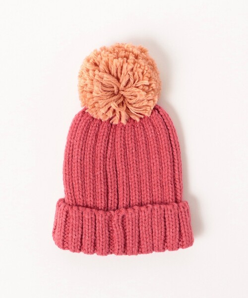 BEAMS mini（ビームスミニ）の「BEAMS mini / スマイル ニット ポンポン ワッチ 23FW（ニットキャップ/ビーニー・キッズ・グリーン系その他5/ベージュ/レッド系その他3/ブルー・ONE SIZE）」の9枚目の写真