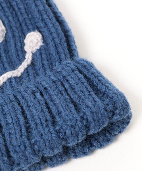 BEAMS mini（ビームスミニ）の「BEAMS mini / スマイル ニット ポンポン ワッチ 23FW（ニットキャップ/ビーニー・キッズ・グリーン系その他5/ベージュ/レッド系その他3/ブルー・ONE SIZE）」の16枚目の写真