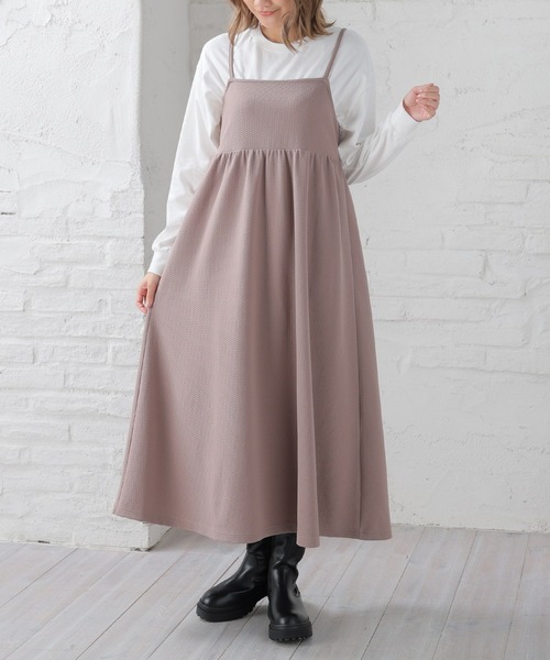 Honeys(ハニーズ)の「キャミワンピース(ワンピース・レディース・モカ/ブラック/グレイッシュベージュ・M/LL/L/S/3L)」の10枚目の写真