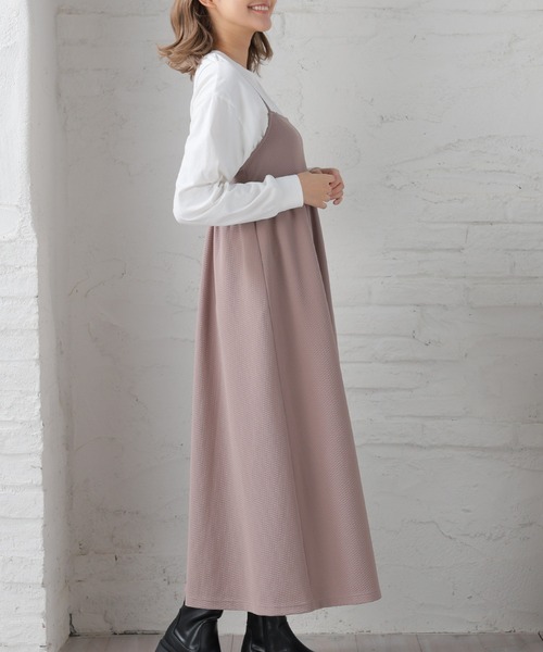 Honeys(ハニーズ)の「キャミワンピース(ワンピース・レディース・モカ/ブラック/グレイッシュベージュ・M/LL/L/S/3L)」の18枚目の写真