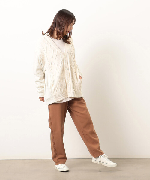Purple&Yellow(パープルアンドイエロー)の「コットンツイル ストレートパンツ(その他パンツ・メンズ・パープル/ブラウン/オレンジ/アイボリー・SMALL/MEDIUM/LARGE)」の7枚目の写真