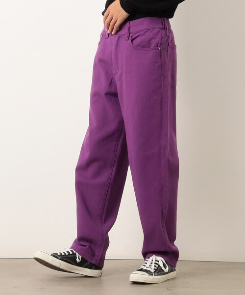 Purple&Yellow(パープルアンドイエロー)の「コットンツイル ストレートパンツ(その他パンツ・メンズ・パープル/ブラウン/オレンジ/アイボリー・SMALL/MEDIUM/LARGE)」の11枚目の写真