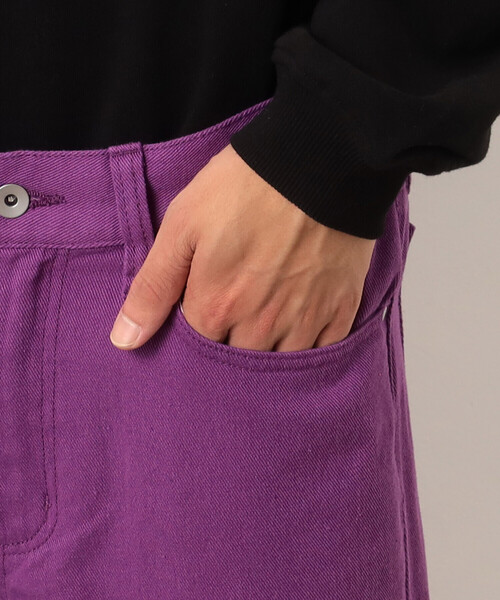Purple&Yellow(パープルアンドイエロー)の「コットンツイル ストレートパンツ(その他パンツ・メンズ・パープル/ブラウン/オレンジ/アイボリー・SMALL/MEDIUM/LARGE)」の21枚目の写真