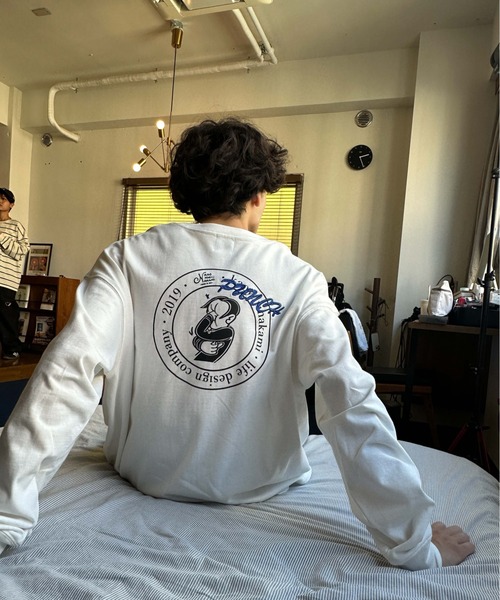 kaoyorinakami(カオヨリナカミ)の「punch circle long tee / パンチサークルロンT(Tシャツ/カットソー・メンズ・チャコールグレー/ブラック/オフホワイト・MEDIUM/X-SMALL/X-LARGE/LARGE/SMALL)」の22枚目の写真