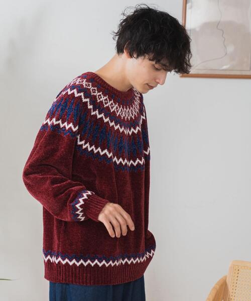 WEGO（ウィゴー）の「WEGO/ベロアモール総柄ラグランプルオーバー（ニット/セーター・メンズ・その他2/その他1・LARGE/MEDIUM）」の16枚目の写真