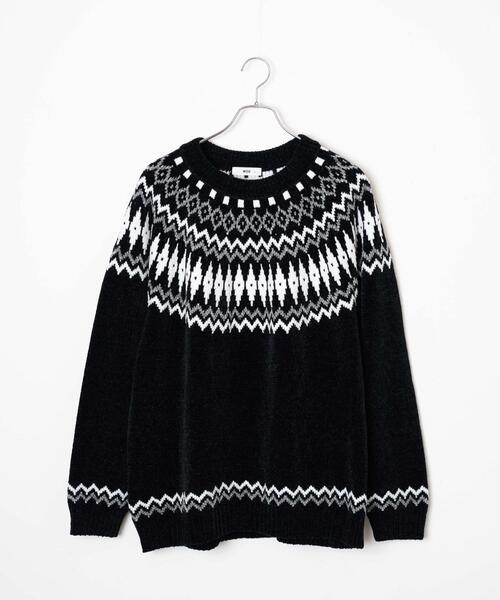 WEGO（ウィゴー）の「WEGO/ベロアモール総柄ラグランプルオーバー（ニット/セーター・メンズ・その他2/その他1・LARGE/MEDIUM）」の19枚目の写真