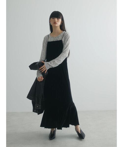 armonia（アルモニーア）の「a.ベロアキャミワンピース（ワンピース・レディース・ブラック/グレー/ブルー・FREE）」の19枚目の写真