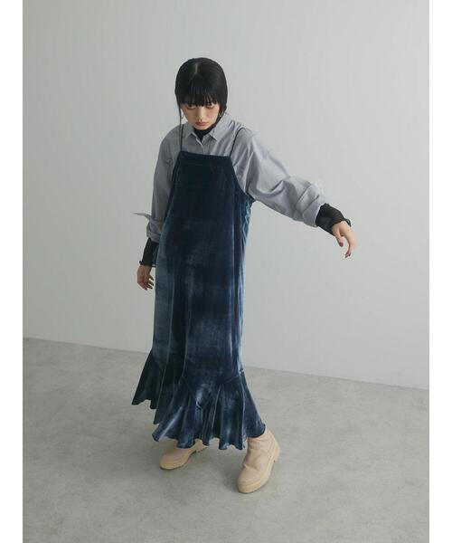 armonia（アルモニーア）の「a.ベロアキャミワンピース（ワンピース・レディース・ブラック/グレー/ブルー・FREE）」の20枚目の写真