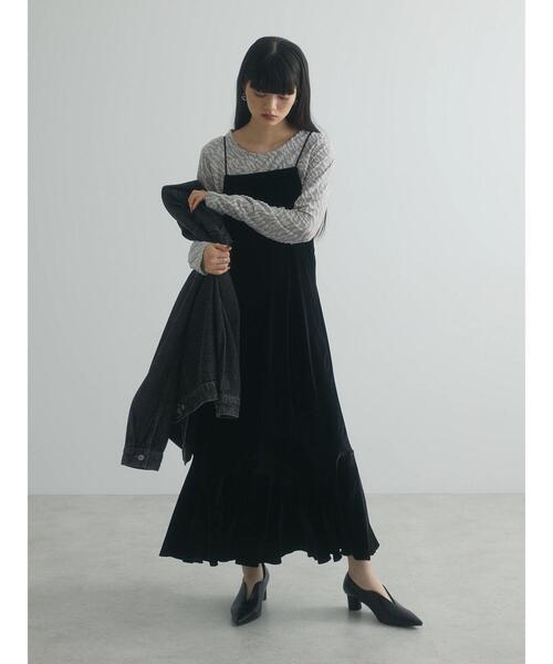 armonia（アルモニーア）の「a.ベロアキャミワンピース（ワンピース・レディース・ブラック/グレー/ブルー・FREE）」の21枚目の写真