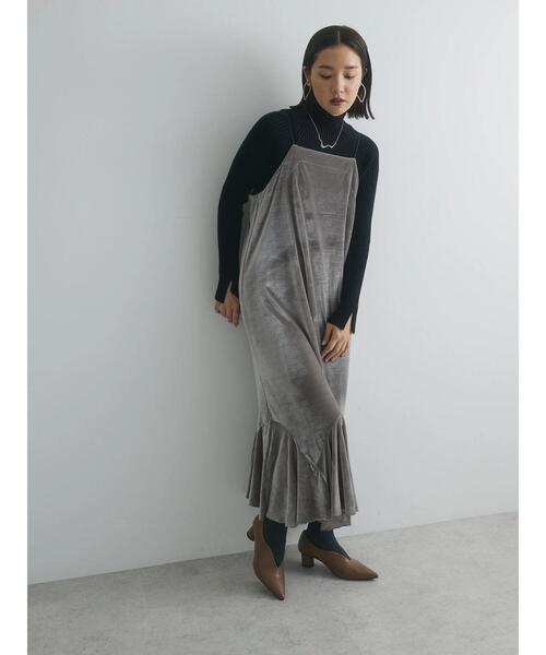 armonia（アルモニーア）の「a.ベロアキャミワンピース（ワンピース・レディース・ブラック/グレー/ブルー・FREE）」の5枚目の写真