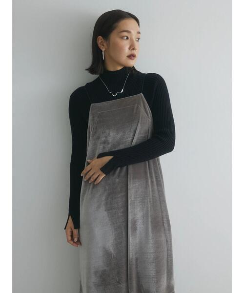 armonia（アルモニーア）の「a.ベロアキャミワンピース（ワンピース・レディース・ブラック/グレー/ブルー・FREE）」の7枚目の写真