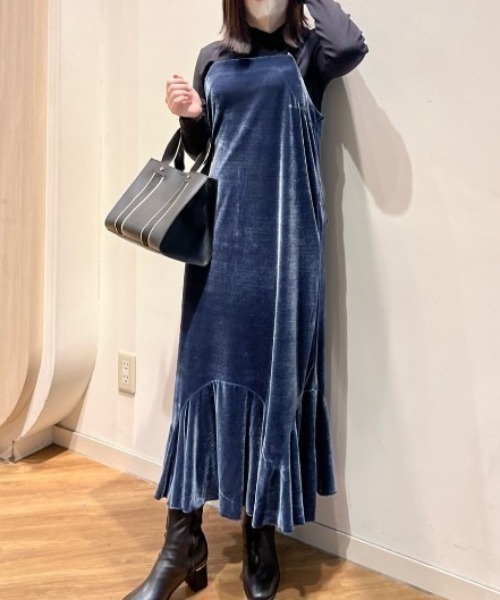 armonia（アルモニーア）の「a.ベロアキャミワンピース（ワンピース・レディース・ブラック/グレー/ブルー・FREE）」の17枚目の写真