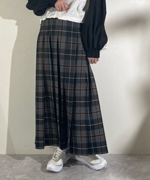 チェックプリーツスカート