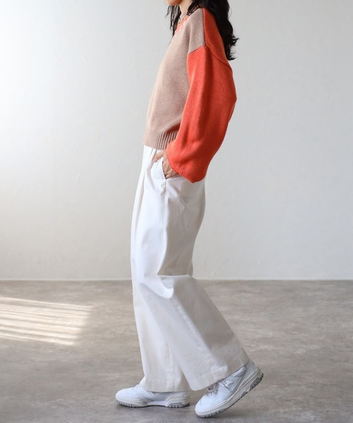 COMMRE（コムル）の「ハートステッチプルオーバー（ニット/セーター・レディース・ブラック/グレー/オレンジ・FREE）」の13枚目の写真