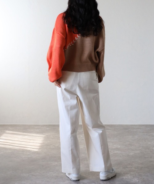 COMMRE（コムル）の「ハートステッチプルオーバー（ニット/セーター・レディース・ブラック/グレー/オレンジ・FREE）」の8枚目の写真