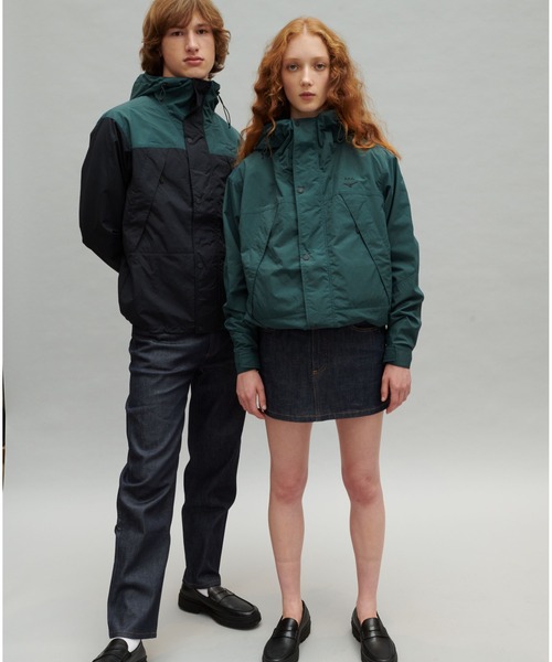 A.P.C.(アーペーセー)の「NYLON SOUPLE/Montagne パーカ/A.P.C. x Mizuno(ナイロンジャケット・メンズ・ブラック/ダークグリーン・X-SMALL/SMALL/MEDIUM/X-LARGE)」の5枚目の写真
