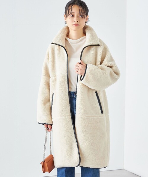 SHIPS（シップス）の「* 〈手洗い可能〉パイピング ドルマン ボア