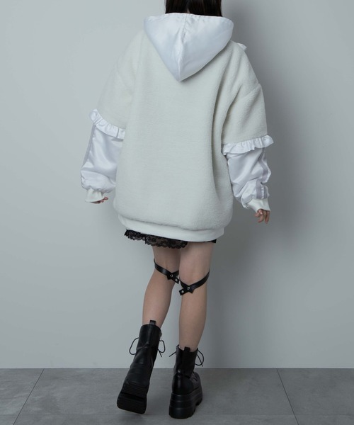 WEGO（ウィゴー）の「WEGO/【一部店限定】ボアドッキングフリル