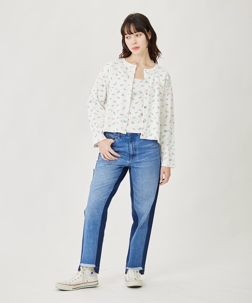 【セール】FLORAL PATTERN SQUARE NECK TOP（Tシャツ/カットソー）｜MILKFED.（ミルクフェド）