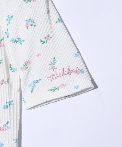 【セール】FLORAL PATTERN SQUARE NECK TOP（Tシャツ/カットソー）｜MILKFED.（ミルクフェド）