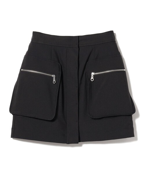 Ray BEAMS（レイビームス）の「Ray BEAMS / ジップ カーゴ ミニスカート（スカート・レディース・ベージュ/ブラック・1/0）」の14枚目の写真