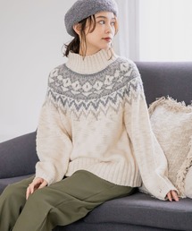 studio CLIP | 3ゲージ スラビーノルディックプルオーバー(ニット/セーター)