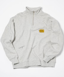 tag logo halfzip sweat / タグロゴハーフジップスウェット