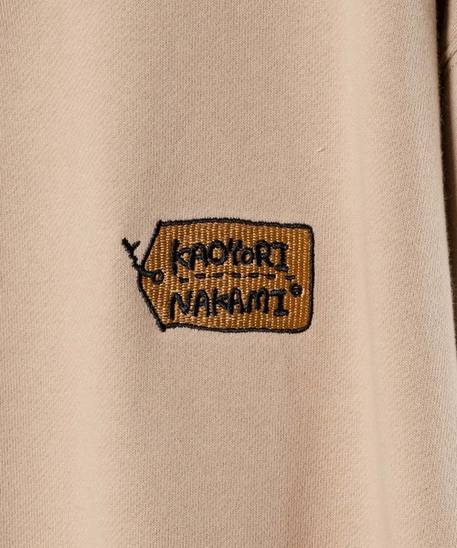 kaoyorinakami(カオヨリナカミ)の「tag logo halfzip sweat / タグロゴハーフジップスウェット(スウェット・メンズ・グレー/ベージュ/ブルー・X-LARGE/LARGE/SMALL/MEDIUM/X-SMALL)」の18枚目の写真
