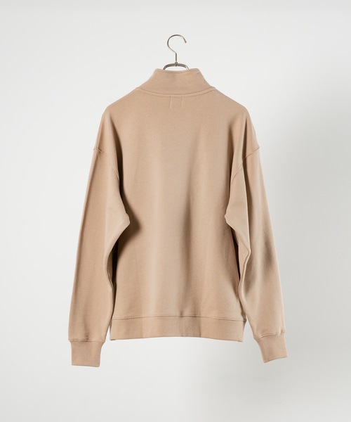 kaoyorinakami(カオヨリナカミ)の「tag logo halfzip sweat / タグロゴハーフジップスウェット(スウェット・メンズ・グレー/ベージュ/ブルー・X-LARGE/LARGE/SMALL/MEDIUM/X-SMALL)」の17枚目の写真