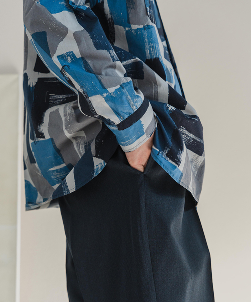 EDIFICE（エディフィス）の「ペイントパターン アーミーシャツ（その他アウター・メンズ・カーキ/ネイビー・MEDIUM/LARGE）」の10枚目の写真