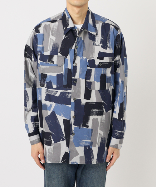 EDIFICE（エディフィス）の「ペイントパターン アーミーシャツ（その他アウター・メンズ・カーキ/ネイビー・MEDIUM/LARGE）」の18枚目の写真