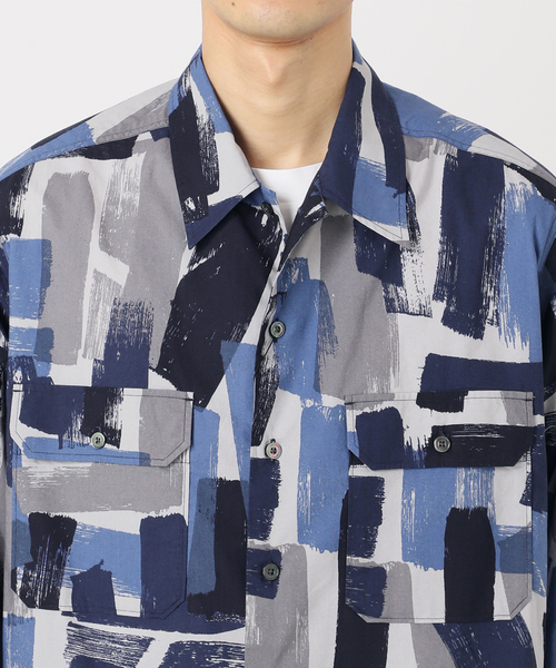 EDIFICE（エディフィス）の「ペイントパターン アーミーシャツ（その他アウター・メンズ・カーキ/ネイビー・MEDIUM/LARGE）」の22枚目の写真