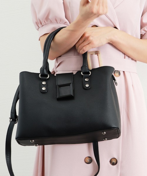Miniministore(ミニミニストア)の「トートバッグ レディースショルダーバッグ(トートバッグ・レディース・ライトブラウン/ベージュ/ワインレッド/ピンク/ダークベージュ/ブルー/ブラック・フリー)」の9枚目の写真