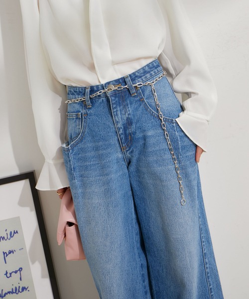 VIS(ビス)の「【2WAY】マンテルチェーンベルト/ネックレス(ベルト・レディース・ゴールド/シルバー・FREE)」の2枚目の写真