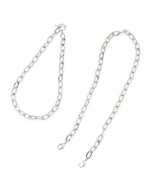 VIS(ビス)の「【2WAY】マンテルチェーンベルト/ネックレス(ベルト・レディース・ゴールド/シルバー・FREE)」の12枚目の写真