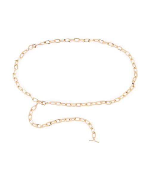 VIS(ビス)の「【2WAY】マンテルチェーンベルト/ネックレス(ベルト・レディース・ゴールド/シルバー・FREE)」の4枚目の写真