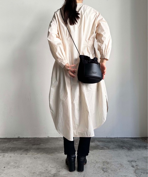 SPRUCE（スプルース）の「EM:SPRUCE マレ巾着ショルダー 軽量（ショルダーバッグ・レディース・ブラック/グリーン/ラベンダー・FREE）」の19枚目の写真