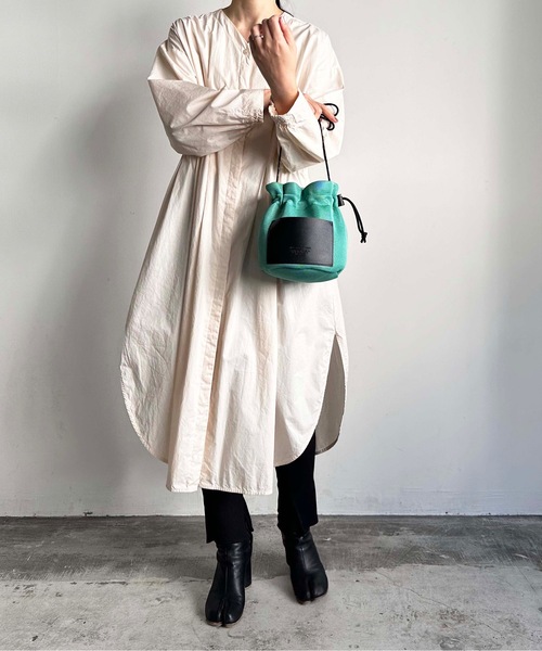 SPRUCE（スプルース）の「EM:SPRUCE マレ巾着ショルダー 軽量（ショルダーバッグ・レディース・ブラック/グリーン/ラベンダー・FREE）」の7枚目の写真