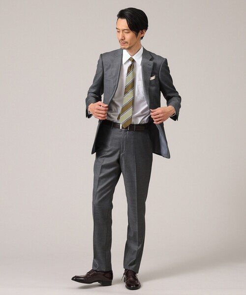 TAKEO KIKUCHI(タケオキクチ)の「【ベーシック】100双 ブロード レギュラーカラー シャツ(ビジネスシャツ・メンズ・ホワイト/ブルー系その他・02/03)」の4枚目の写真