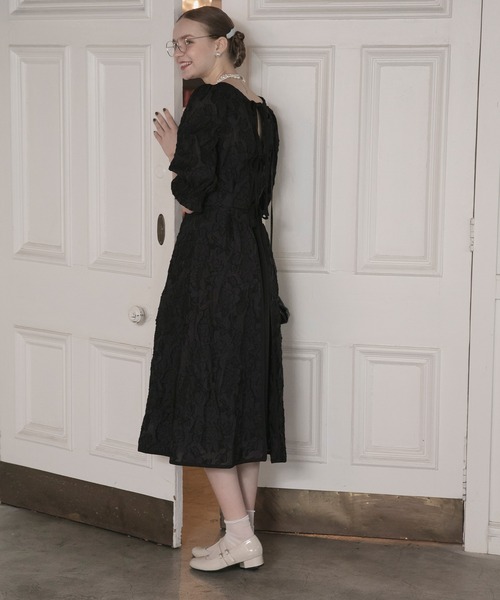 BONLECILL noir オケージョンドレス 黒 BONLECILL noir ドレス 「BONLECILL noir」2wayチェック柄W