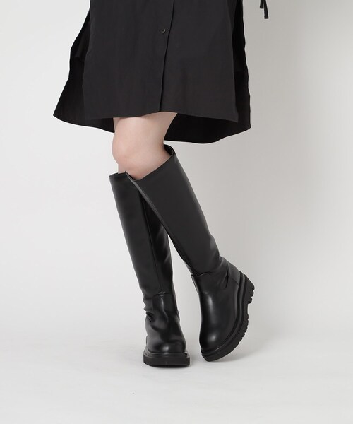 ESPERANZA(エスペランサ)の「トラックソールロングブーツ【ESPERANZA_blanca】(ブーツ・レディース・ブラック・S/M/L/LL)」の18枚目の写真