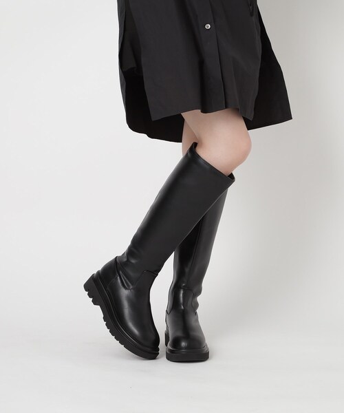 ESPERANZA エスペランサ　トラックソールロングブーツ ゆる傾斜ロングブーツ（ブーツ・ブーティ） | ESPERANZA