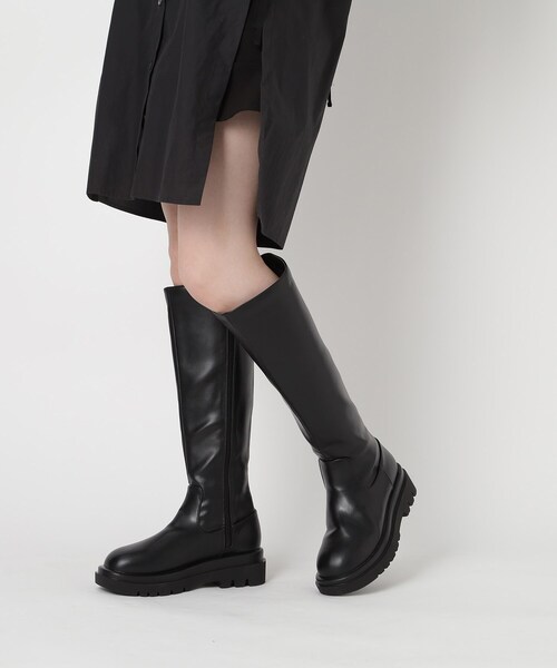 ESPERANZA(エスペランサ)の「トラックソールロングブーツ【ESPERANZA_blanca】(ブーツ・レディース・ブラック・S/M/L/LL)」の20枚目の写真