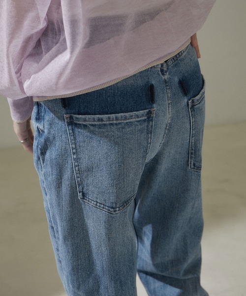 SALON adam et rope'（サロン アダム エ ロペ）の「【Healthy DENIM for SALON（ヘルシーデニム）】別注Clover/デニム（デニムパンツ・レディース・ブルー系その他6・23/25/22/24/21）」の8枚目の写真