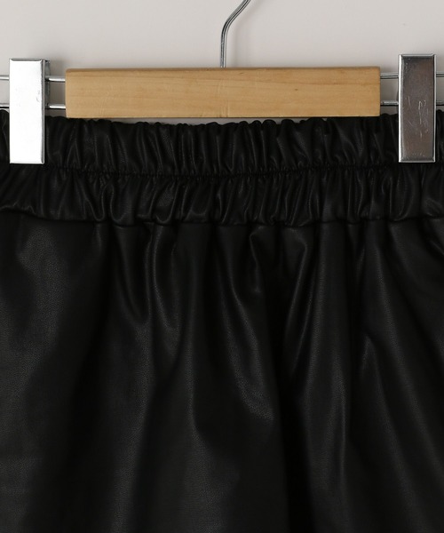 LOWRYS FARM(ローリーズファーム)の「フェイクレザータイトミニスカート 107773(スカート・キッズ・ブラック・160cm/150cm)」の10枚目の写真