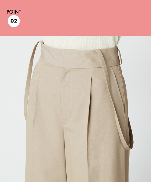 GLOBAL WORK（グローバルワーク）の「ウツクシルエットサス付きワイドパンツ/994023（その他パンツ・レディース・ブラック/ベージュ/グレー・MEDIUM/LARGE）」の15枚目の写真