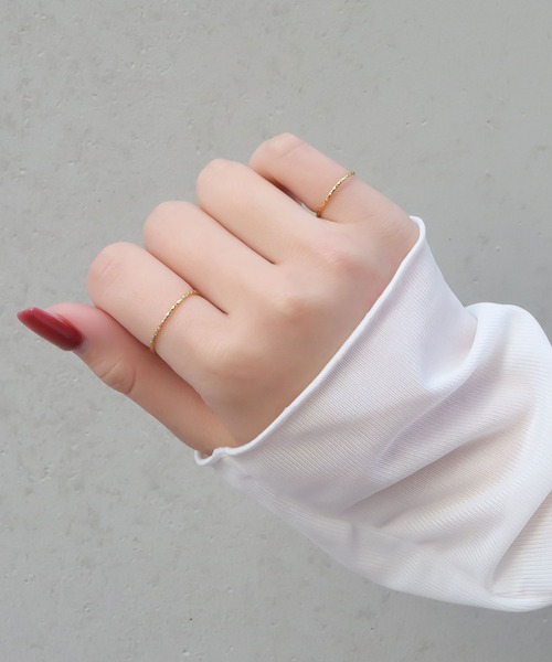 blackdia ocean(ブラックダイヤオーシャン)の「blackdia ocean スキンチェーンリング(リング・レディース・ゴールド/シルバー/ピンクゴールド・14号/16号/19号/12号/9号)」の7枚目の写真