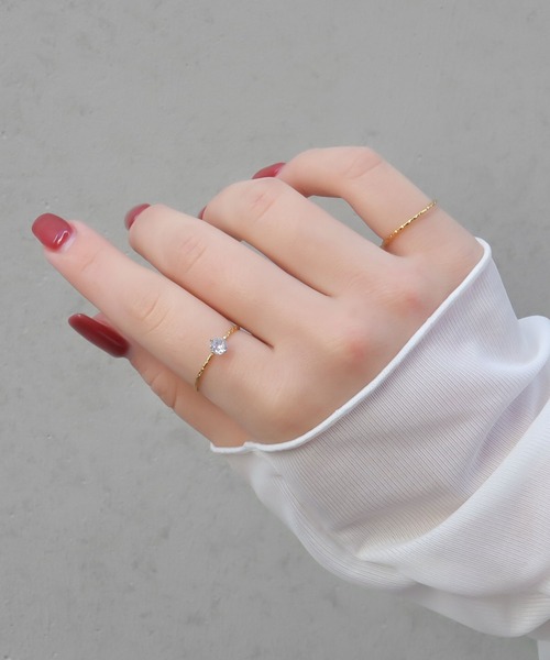 blackdia ocean(ブラックダイヤオーシャン)の「blackdia ocean スキンチェーンリング(リング・レディース・ゴールド/シルバー/ピンクゴールド・14号/16号/19号/12号/9号)」の9枚目の写真