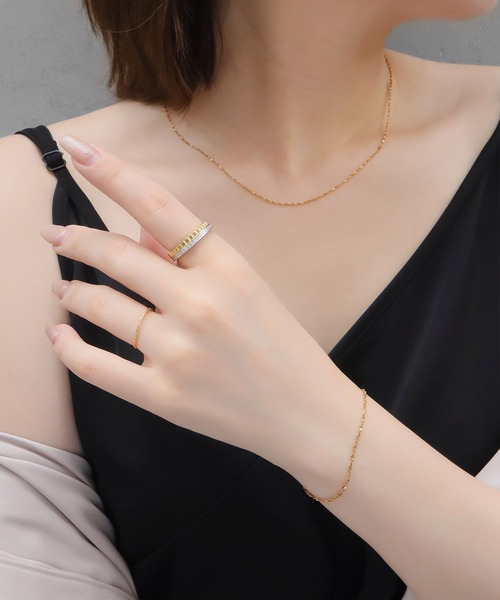blackdia ocean(ブラックダイヤオーシャン)の「blackdia ocean スキンチェーンリング(リング・レディース・ゴールド/シルバー/ピンクゴールド・14号/16号/19号/12号/9号)」の17枚目の写真